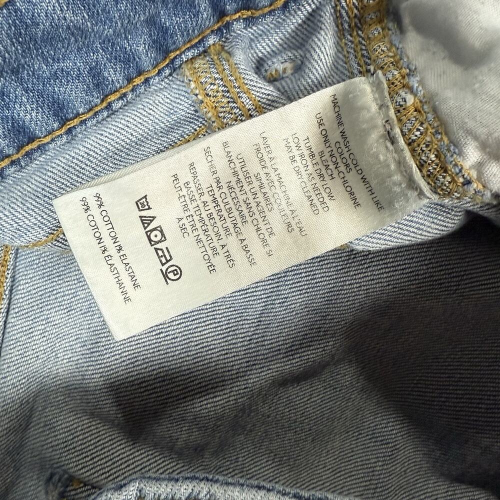 Anthropologie Pilcro The Kenna Mid Rise Heritage Barrel Jeans Blue Size 27 Denim - Picture 9 of 10